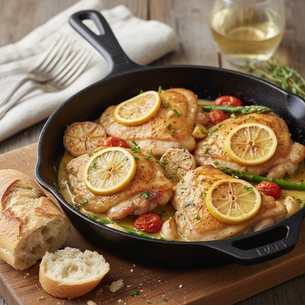Lemon Butter Garlic Chicken Skillet recipe
