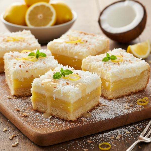 Lemon Coconut Delight Squares recipe