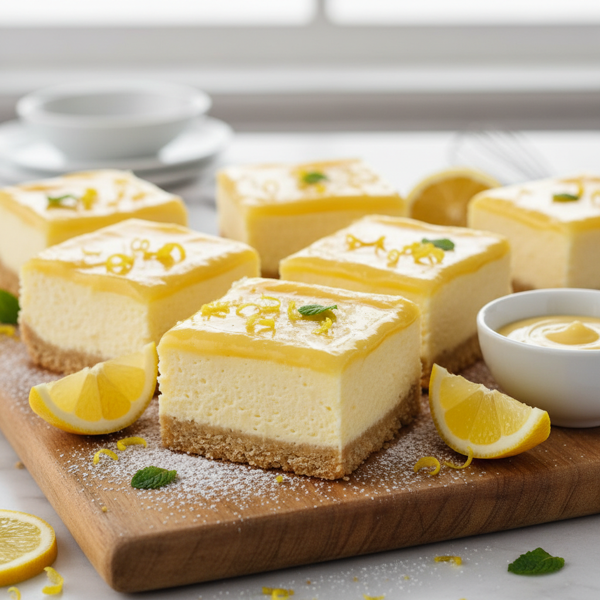 Lemon Cream Cheesecake Bars recipe