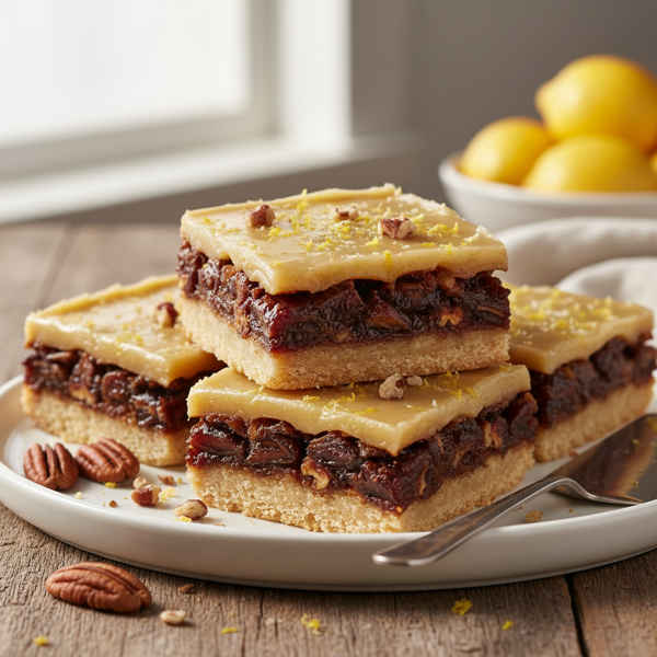 Lemon Date-Pecan Delight Bars recipe