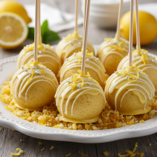 Lemon Delight Cake Pops recipe