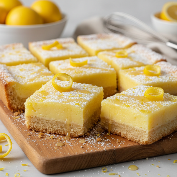 Lemon Dream Bars with Decadent Crust recipe