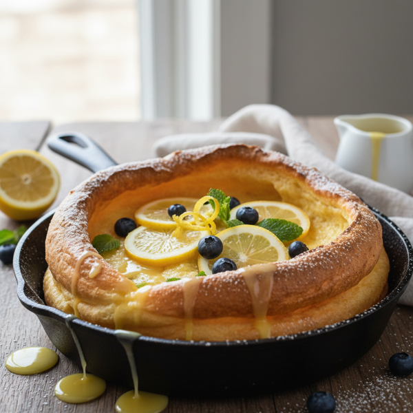 Lemon Drizzled Dutch Baby Pancake recipe