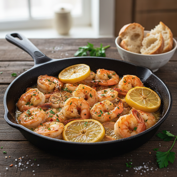 Lemon Garlic Baked Shrimp Delight recipe