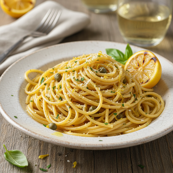 Lemon Garlic Butter Spaghetti recipe
