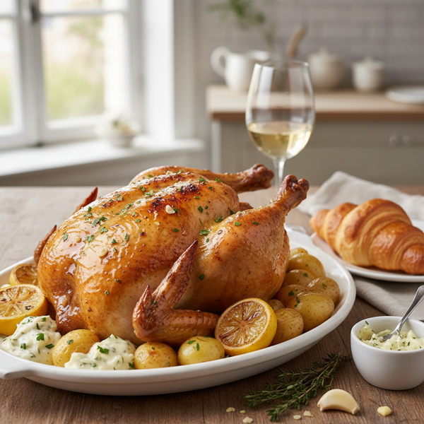 Lemon Garlic Chicken French Delight recipe