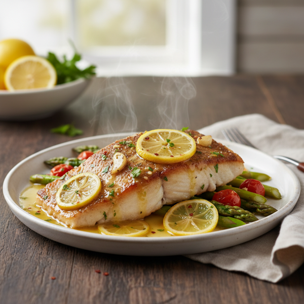 Lemon Garlic Grouper Delight recipe
