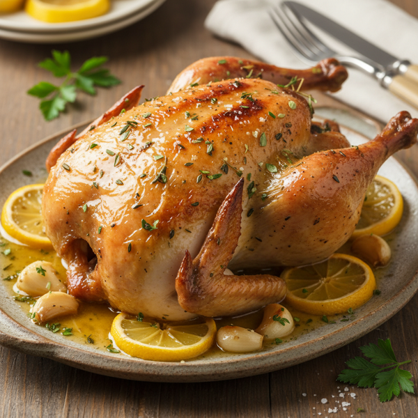 Lemon Garlic Herb Cornish Game Hens recipe