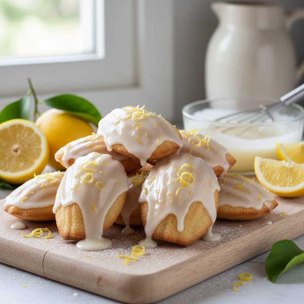 Lemon Glazed Madeleines recipe