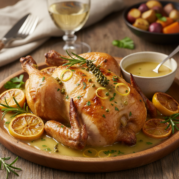 Lemon Green Peppercorn Chicken Delight recipe