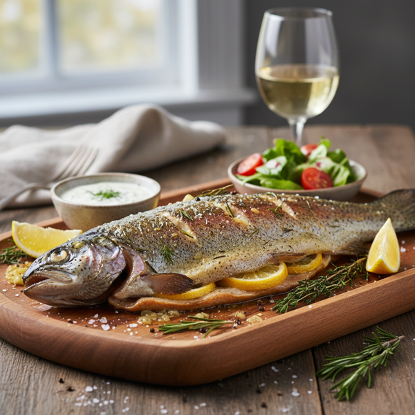 Lemon Herb-Infused Rainbow Trout recipe