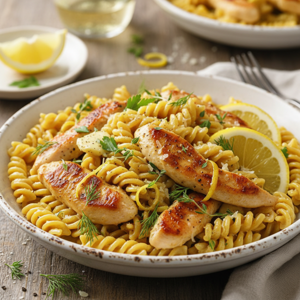 Lemon Herb Butter Chicken Pasta recipe