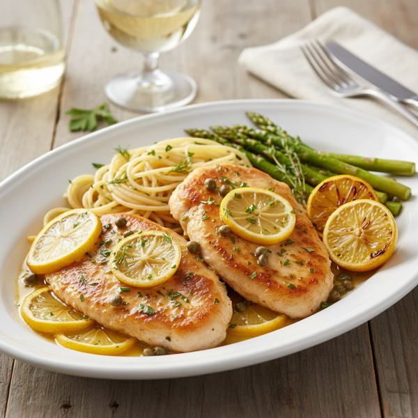 Lemon Herb Chicken Piccata Delight recipe