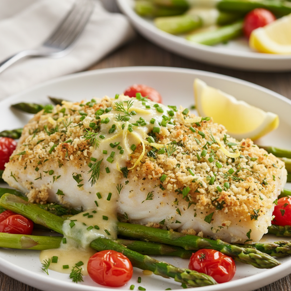 Lemon Herb Crusted Cod recipe