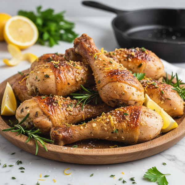Lemon Herb Garlic Chicken Drumsticks recipe