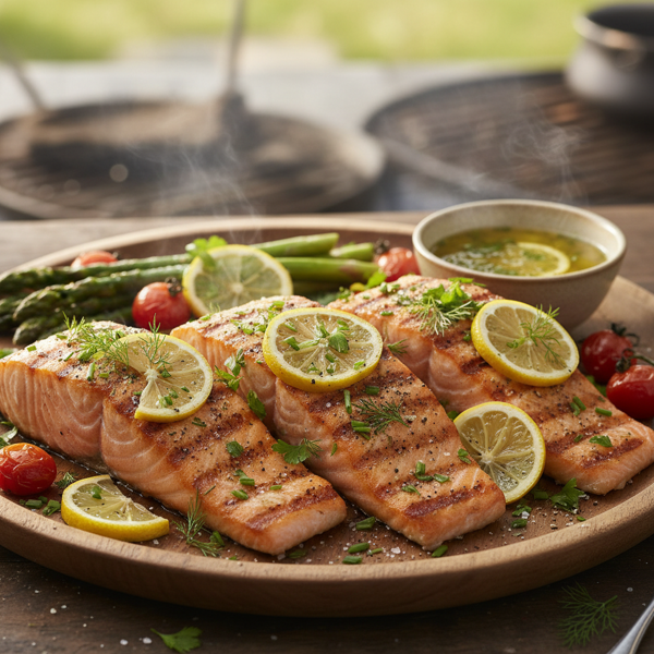 Lemon Herb Grilled Salmon recipe
