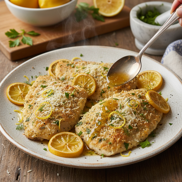 Lemon Herb Parmesan Tilapia recipe