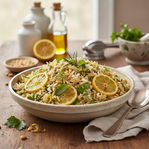 Lemon Herb Pilaf with Orzo recipe