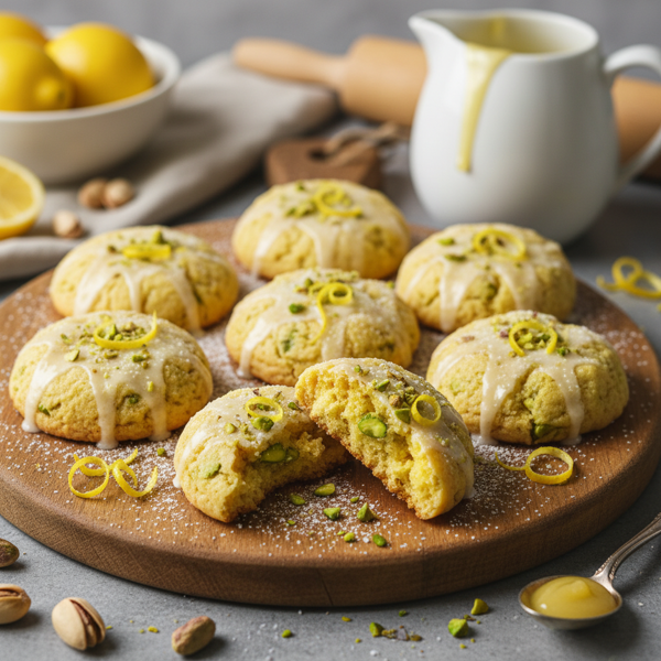 Lemon Pistachio Delight Cookies recipe
