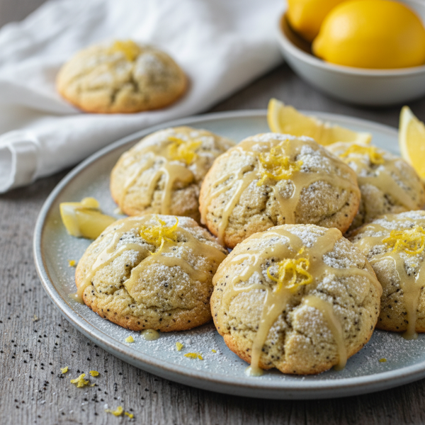 Lemon Poppy Seed Bliss Cookies recipe