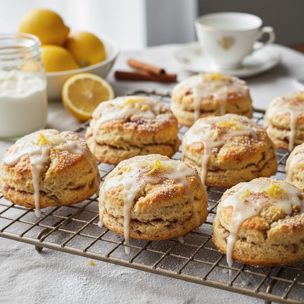 Lemon Ricotta Cinnamon Scones recipe