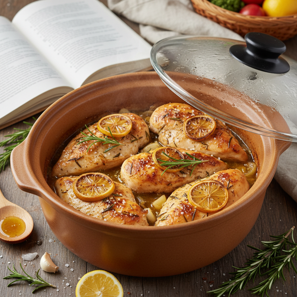 Lemon Rosemary Chicken Breasts in Slow Cooker recipe