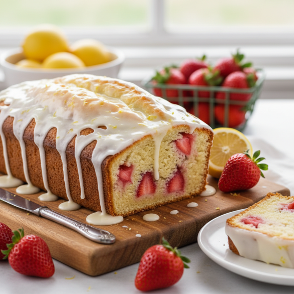 Lemon Strawberry Bliss Loaf recipe