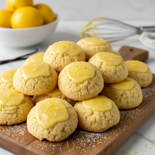 Lemon Vanilla Anginetti Cookies recipe