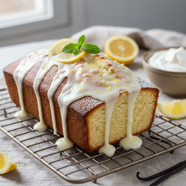Lemon Vanilla Whipping Cream Loaf Cake recipe