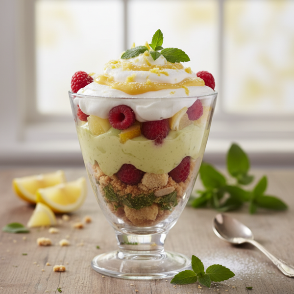 Lemon Verbena Trifle Syllabub Delight recipe