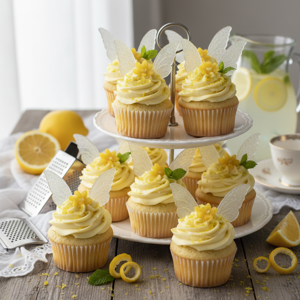 Lemon Zest Fairy Cupcakes recipe