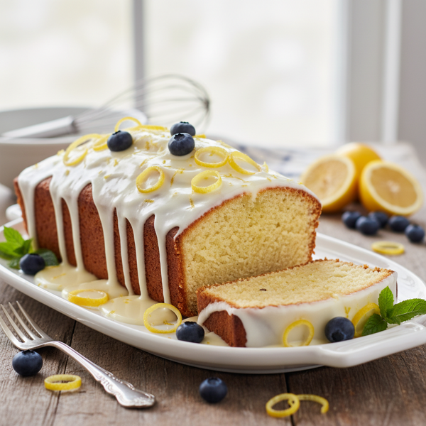 Lemon Zest Iced Loaf Cake Delight recipe