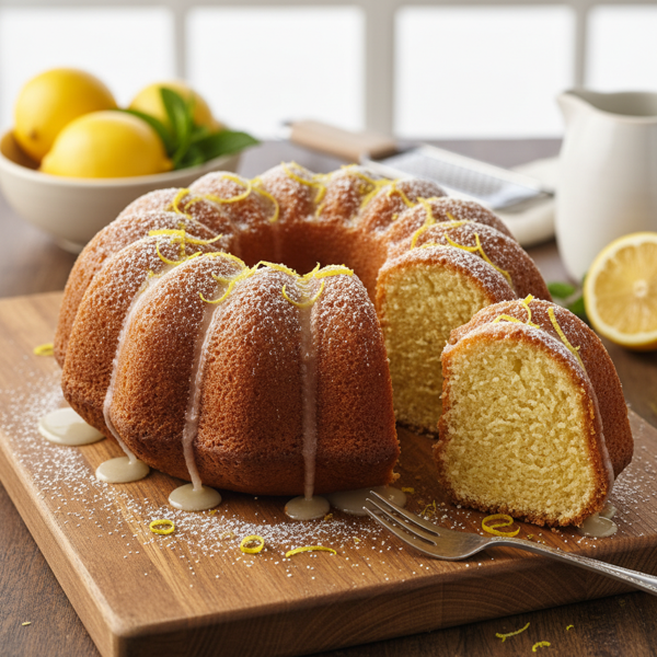 Lemon Zest Sour Cream Pound Cake recipe
