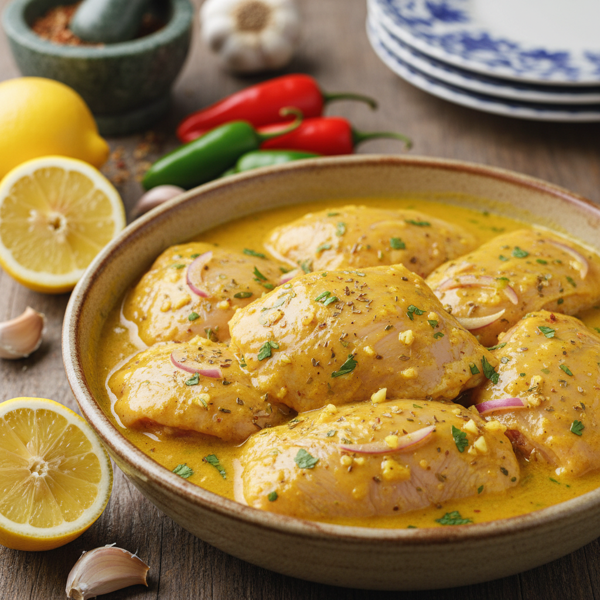 Lemony Garlic Peruvian Chicken Marinade recipe