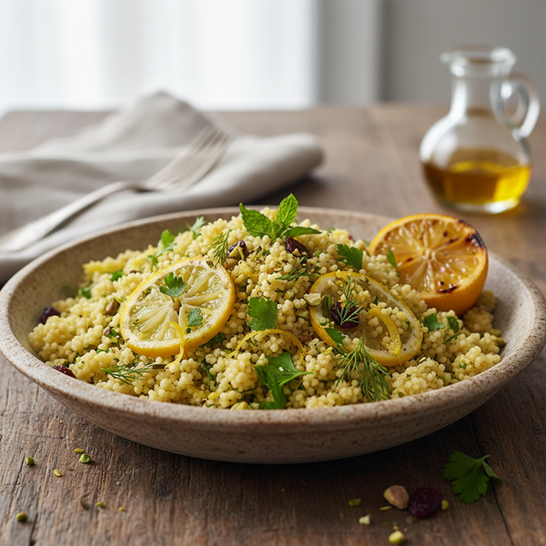 Lemony Herb Couscous Delight recipe