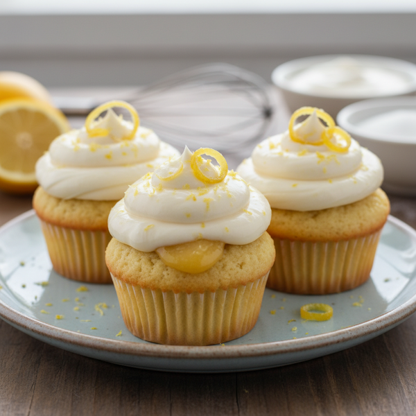 Lemony Sour Cream Bliss Cupcakes recipe