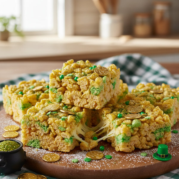 Leprechaun's Gold Crispy Treats recipe