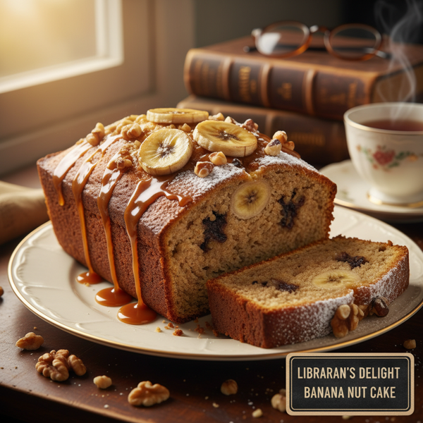 Librarian's Delight Banana Nut Cake recipe