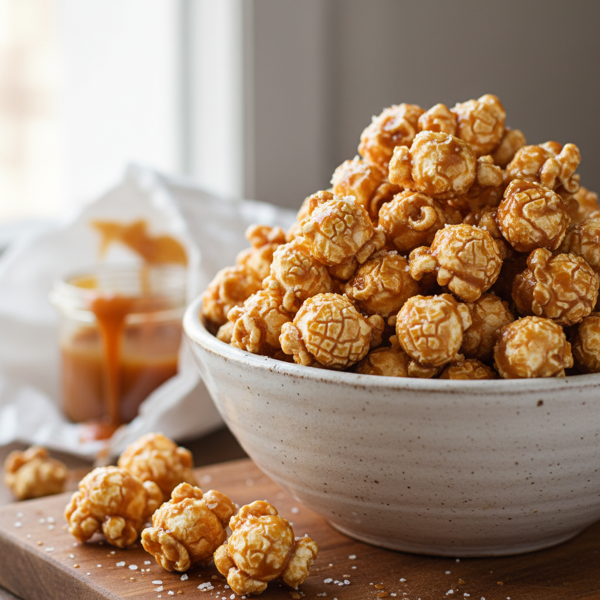 Light & Crunchy Caramel Popcorn recipe