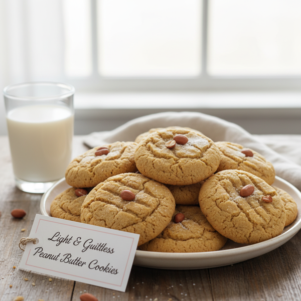 Light & Guiltless Peanut Butter Cookies recipe
