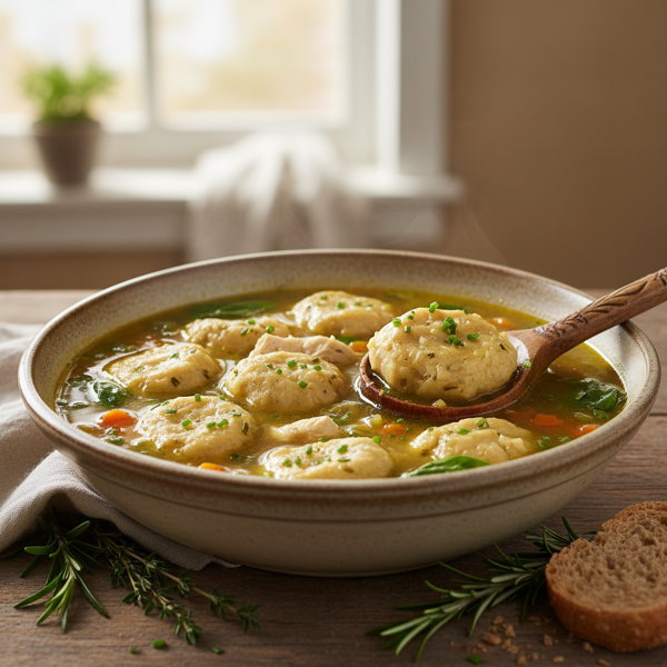Light & Hearty Chicken & Dumplings recipe