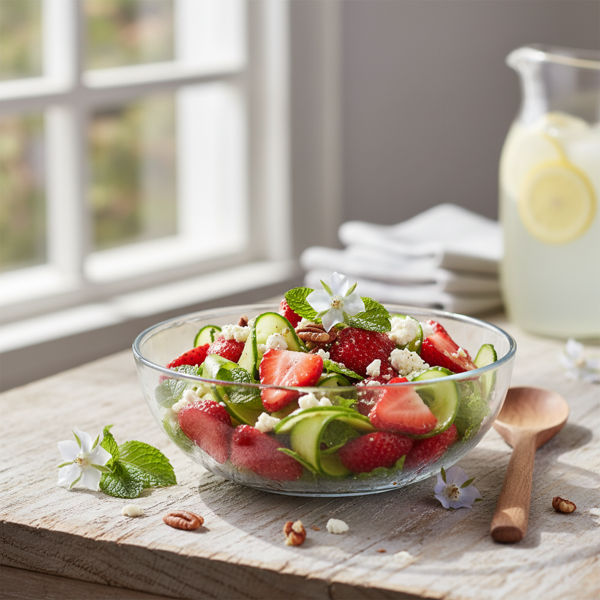 Light & Refreshing Strawberry Delight Salad recipe