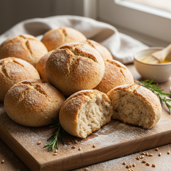 Light and Airy Whole Wheat Rolls recipe