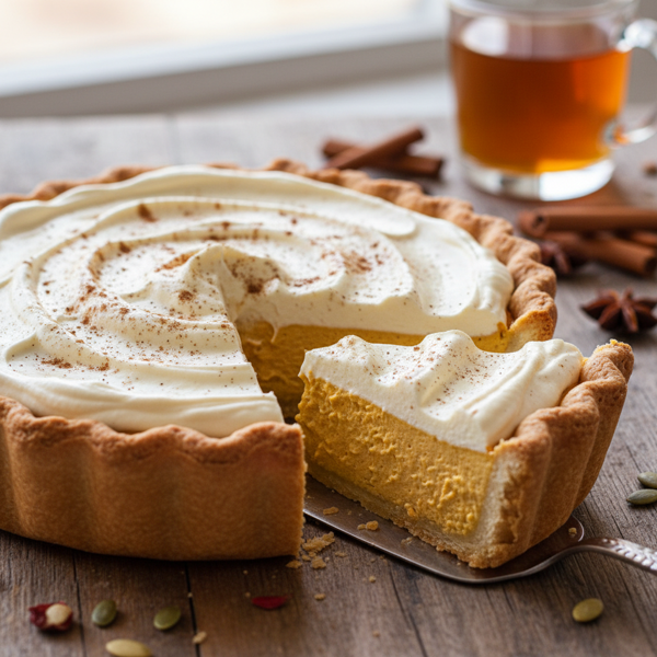 Light and Creamy Pumpkin Spice Pie recipe