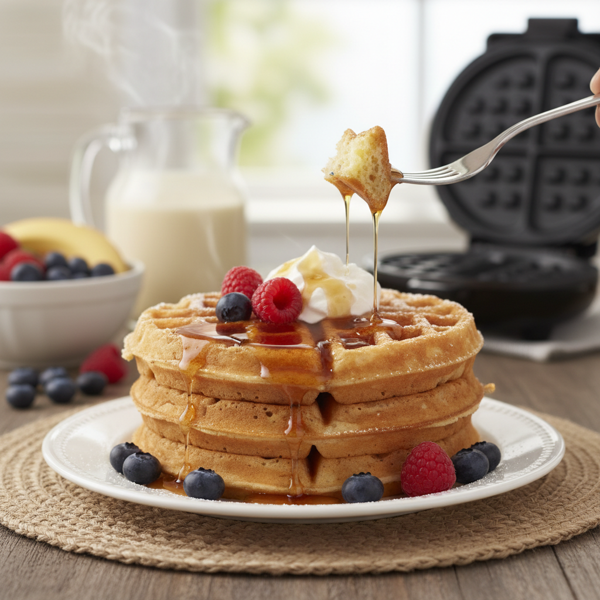 Light and Crispy Bisquick Waffles recipe