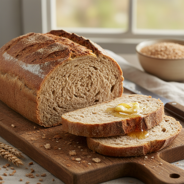 Light and Fluffy Whole Wheat Bread recipe