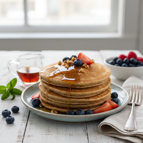 Light and Nutritious Whole Wheat Pancakes recipe