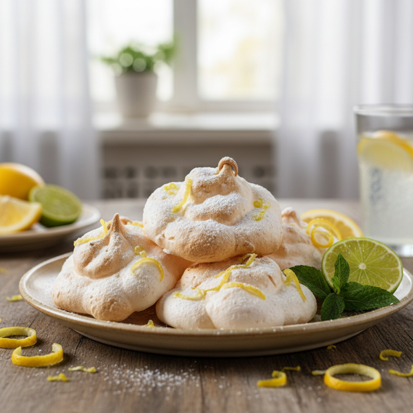 Light and Zesty Meringue Clouds recipe