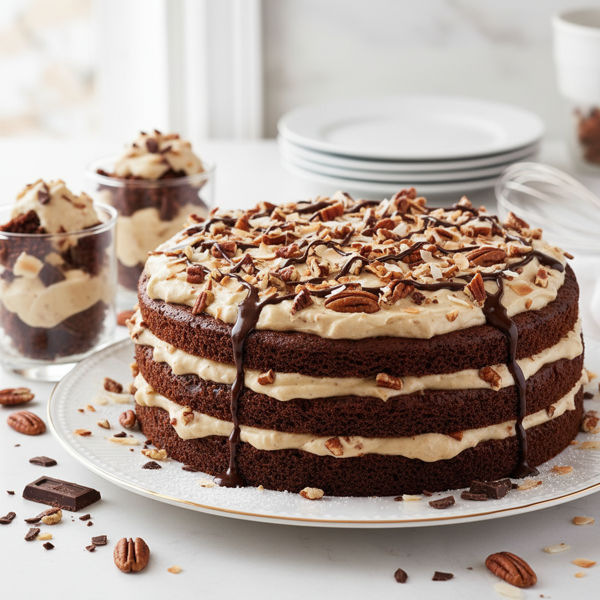 Lightened German Chocolate Delight recipe