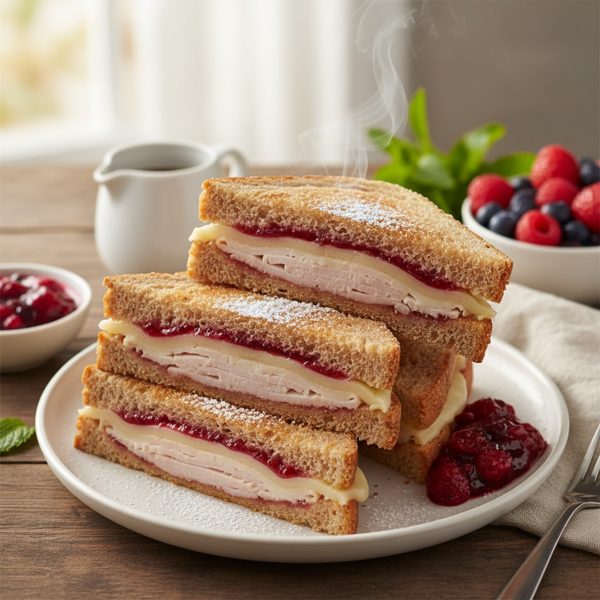Lightened Up Monte Cristo Sandwiches recipe